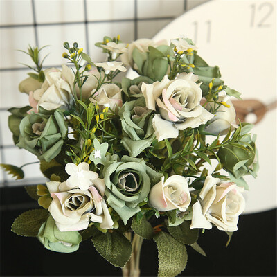 

〖Follure〗Corner Rose Artificial Flower Decoration Wedding Bouquet