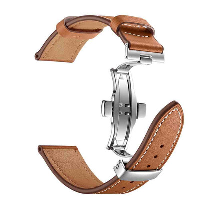 

〖Follure〗Butterfly buckle Leather Wrist Watch Strap Band For IWatch Apple Watch 42mm
