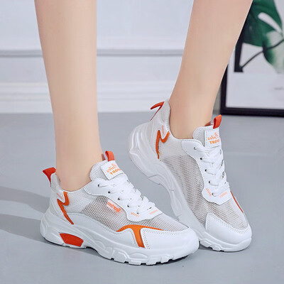 

Sports net shoes low upper shoes lace-ups leisure shoes studentssmall white shoes soft sole in summer comfortable&breat
