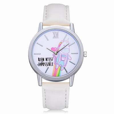

XR2591 Women Cute Unicorn Dial Analog Quartz Leather Watch