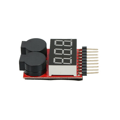 

1-8S LED Lipo Battery Voltage Tester Low Voltage Buzzer Alarm 2 in 1 Tester Checker