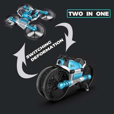 

Siaonvr Unique 2-In-1 Folding Remote Control Drone And Motorcycle Vehicle Multi-Function