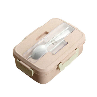 

Students Portable Microwave Heated Food Storage Case Bento Lunch Box Container