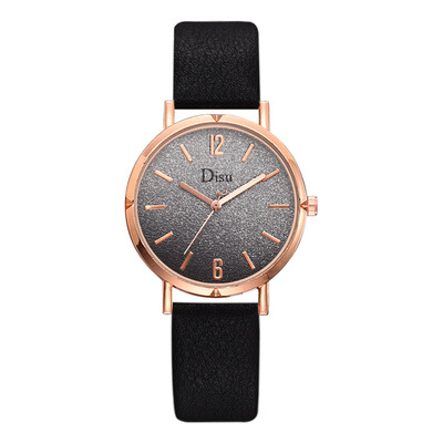 

Womens watch dial flash powder watch pu strap ladies quartz watch
