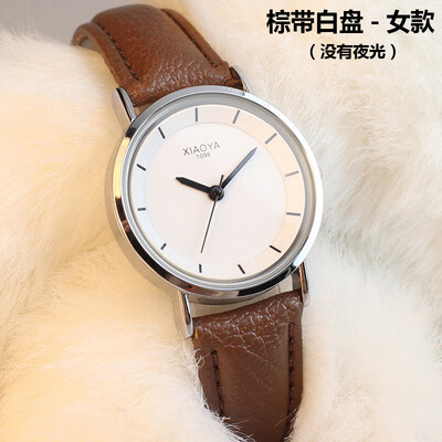 

Fashion trend watch male student Korean version simple leisure air night light womens watch waterproof quartz couple watch