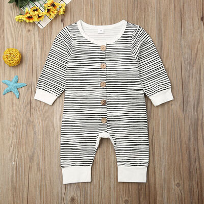 

Newborn Baby Girl Boy Fall Winter Romper Bodysuit Jumpsuit Cotton Clothes Outfit