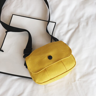 

Canvas small bag female 2019 new Korean version of the literary shoulder bag ins super fire Sen wild casual Messenger bag
