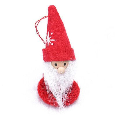 

7Cm Mini Red Santa Claus Doll Home Decor Hanging Christmas Ornament Xmas Tree Pendant