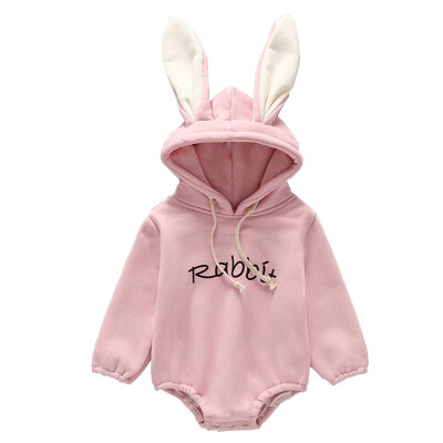 

Baby Clothes Winter Baby Girl Clothing Rompers Letter Sweatshirt Style Baby Jumpsuit Hooded Fashionable Baby Clothes