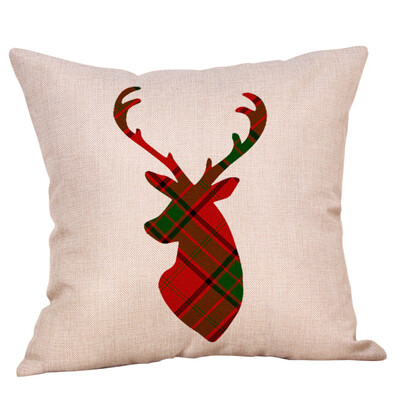 

Tailored Christmas Pillow Case Glitter Cotton Linen Sofa Throw Cushion Cover Home Decor