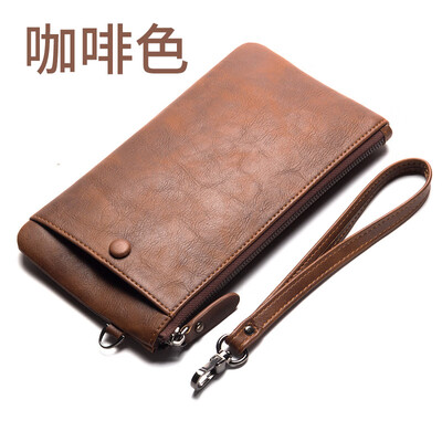 

Retro Wallet Mens Wallet Mens Zipper Ultra-thin Youth Retro Wallet Soft Leather Wallet Mobile Handbag