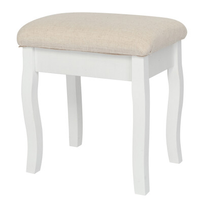 

Vanity Stool Comfortable Dressing Bench Padded Cushioned Bench White