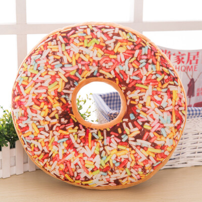 

〖Follure〗Soft Plush Pillow Stuffed Seat Pad Sweet Donut Foods Cushion Cover Case Toys A