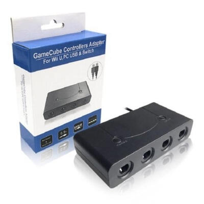 

4 Port Gamecube NGC Controller Adapter For Nintendo Wii U & Switch&PC USB UK