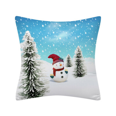 

〖Follure〗Christmas Pillow Case Glitter Polyester Sofa Throw Cushion Cover Home Decor