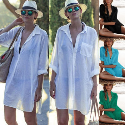 

Women Bathing Suit Lace Crochet Bikini Cover Up Swimwear Summer Beach Dress