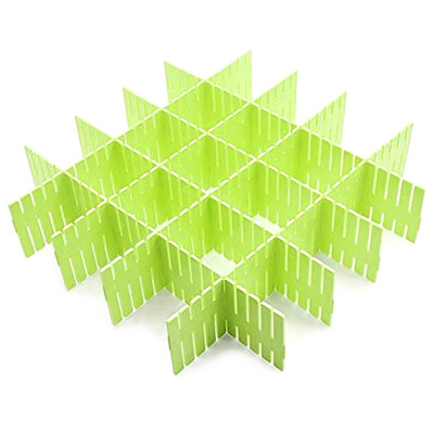 

8 Pieces Adjustable Grid Drawer Dividers DIY Plastic Closet Grid Separator Block Drawer Storage Separate Separator