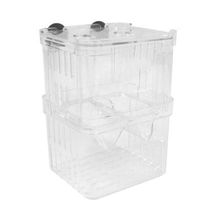 

Acrylic Fish Tank Breeding Box Aquarium Double Guppies Hatching Incubator