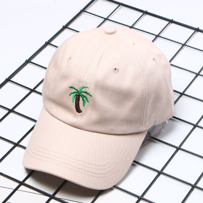 

Taobao explosions hat women Joker casual personality coconut tree baseball cap tide soft top bent along the hat sun visor