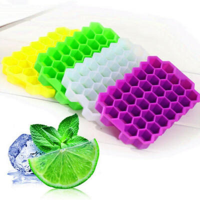 

37 Tray Silicone Flexible Small Ice Cube-Tray Hexagonal Puree Hexagon No Lid