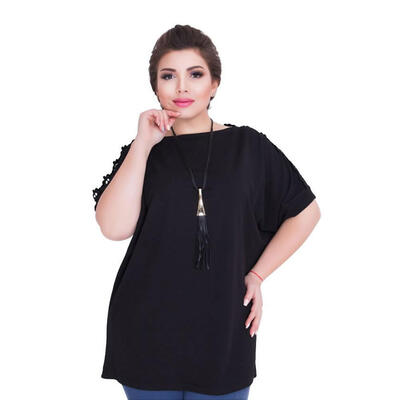 

Lace Stitching Hollow Out Women Pullovers Tops Fashion Clothes Plus Size