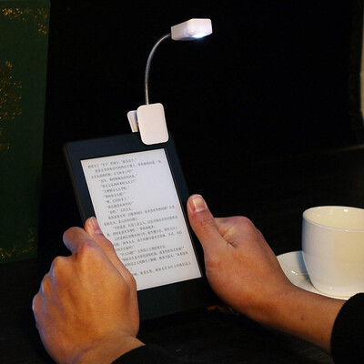 

〖Follure〗For Kindle Paper White Reading Flexible Folding LED Clip On Book Light Lamp Read