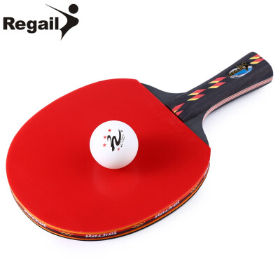 

REGAIL D003 Table Tennis Ping Pong Racket One Long Handle Paddle Bat with Ball