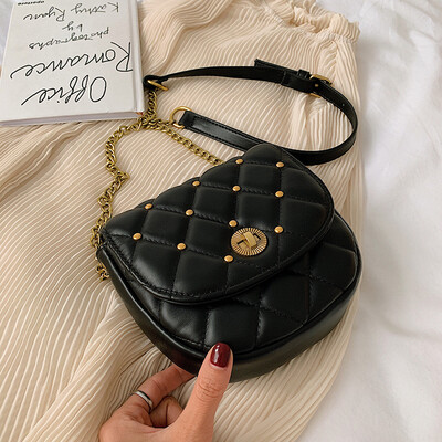 

Ins summer popular rhomboid chain bag advanced feeling oblique carry bag girl 2019 new fashion single shoulder girl bag tide