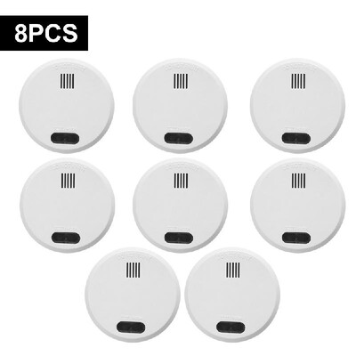 

Wireless Smoke Detector Photoelectric Fire Alarm Battery-Powered Light Sound Warning Fire Safety for Home Hotel School