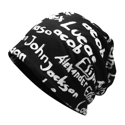 

Tailored Men Women Winter Down Headgear Graffiti Letter Pile Cap Casual Earmuffs Hat