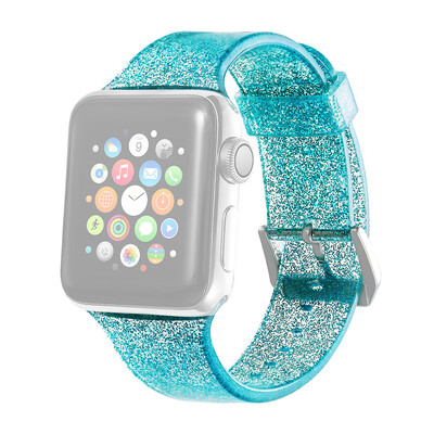 

〖Follure〗Bling Soft Silicone Replacement Sport Band Strap For Apple For iwatch 4 44mm