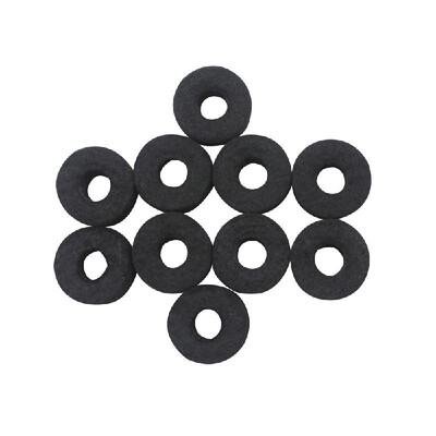

10pcs Cymbal Stand Felt Washer Pad Replacement Round Soft Black for Drum Set Cymbals