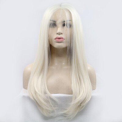 

Dolago Long straight Hair Lace Front Wigs Free Part Heat Resistant Synthetic wigs for Women