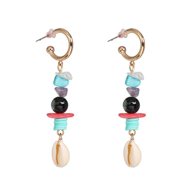 

2019 New arrival ZA Sea Ocean Conch For Women Summer Gifts Wedding Party Jewelry Pearl Shell Dangle Earrings Brincos