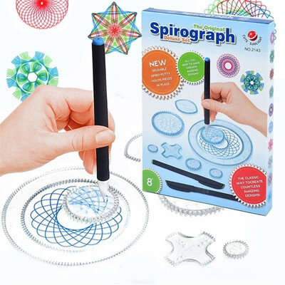 

27pcs Drafting Stencil Students Stationery Geometric Spirograph Ruler Spiral Tool Drawing ruler