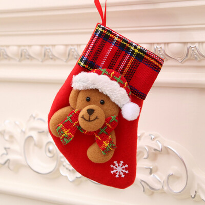 

Medium Christmas Gifts Socks Santa Claus sock Tree Snowflakes Decoration Jewelry Christmas Gift