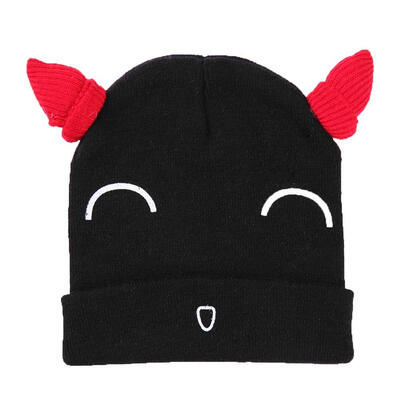 

Kids Baby Cute Cartoon Smile Face Ear Hats Knitted Cap Winter Warm Beanies
