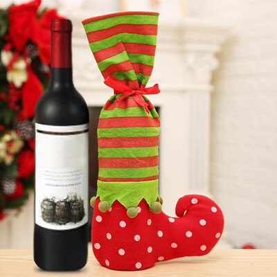 

Tailored Christmas Gift Bag Red Wine Bottle Set Wine bottle decoration