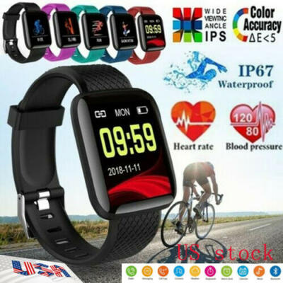

Bluetooth Smart Watch Heart Rate Oxygen Blood Pressure Sport Fitness Tracker