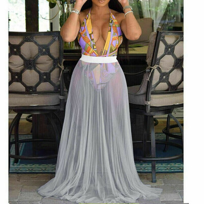 

Women Sexy Swimwear Bikini Beach Sarong Dress Cover Up Sheer Wrap Skirts