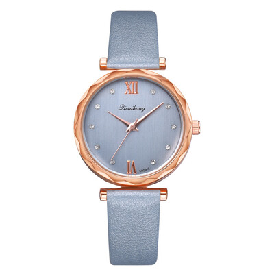 

Korean fashion ladies watch popular rhinestones Roman numerals personalized quartz watch