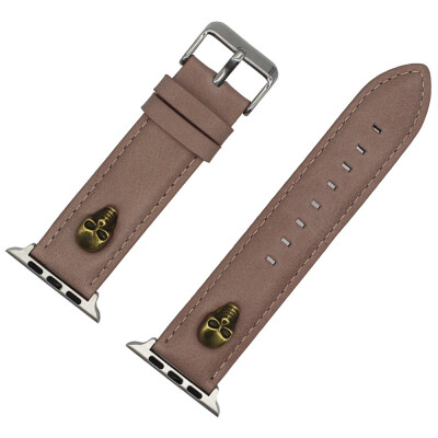 

Gobestart Cowhide Apex tail Buckle Wrist Watch Band Strap Belt For Apple Watch 38mm