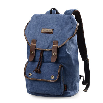 

Canvas backpack men&women casual Korean version of the college wind bag travel bag
