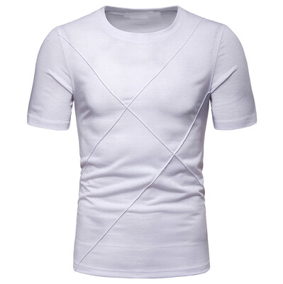 

Toponeto Mens Fashion Summer Solid T Shirt Leaf Short Sleeve Tops Casual Open Shirts