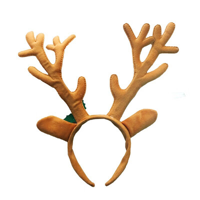 

Gobestart Hot Christmas Santa Claus Plush Hat Antlers Fancy Dress Costume Accessory
