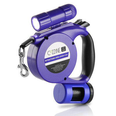 

COZZINE 3 In 1 Retractable Dog Leash 15ft