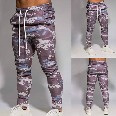 

Gobestart Men Camouflage Casual Sport Pants Slim Fit Trousers Running Joggers Sweatpantst