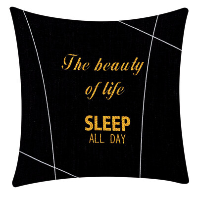 

〖Follure〗Print Pillow Case Polyester Sofa Car Cushion Cover Home Decor 45 X 45cm