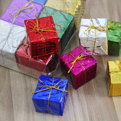 

6pcs Christmas Ornaments Accessories Color Pendant Bubble Small Gift Pack