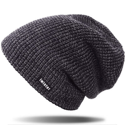 

Men Women Winter Warm Cuff Plain Beanie Knit Hat Skull Slouchy Ski Cap Useful